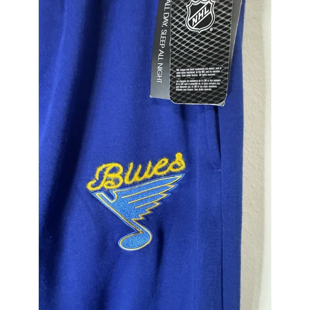 Sideline Lounge St. Louis Blues NHL Lounge Pants Blue Size L Officially Licensed